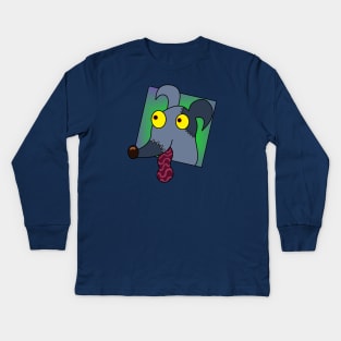 Zombie Pooch Kids Long Sleeve T-Shirt